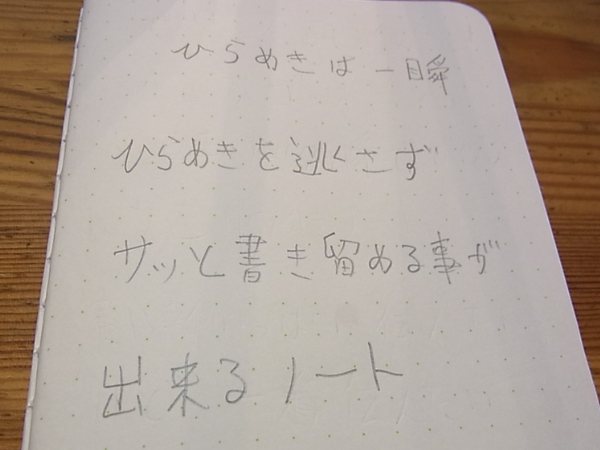 ドットページに実際に書き込みした画像