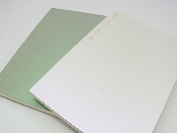 365デイズオーロラグリーン・ホワイトノート色の変化